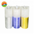 White,Ivory Color and Paraffin Wax Material Christmas Led Lights Candles